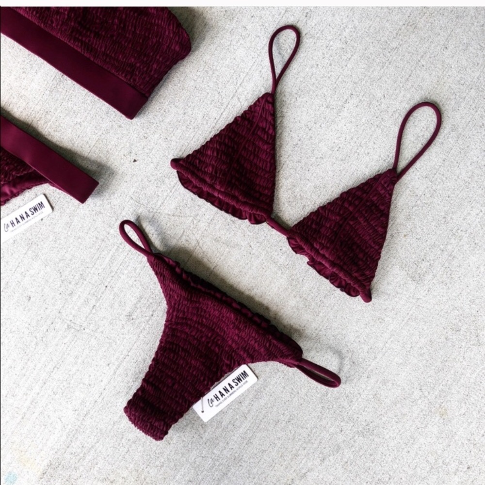 Lahaina swim Sahara set in sangria